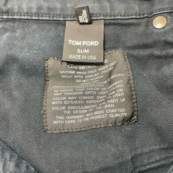 Authentic TOM FORD slim jeans mede in usa sz 34 - Picture 11 of 16